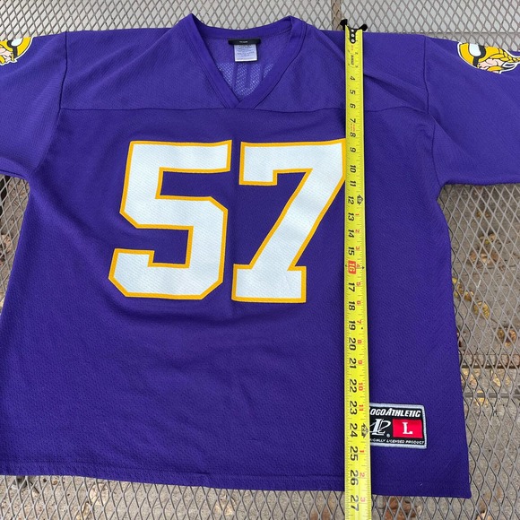 Minnesota Vikings Rudd NFL Football Jersey Purple Logo Athletic Size L - Picture 10 of 10